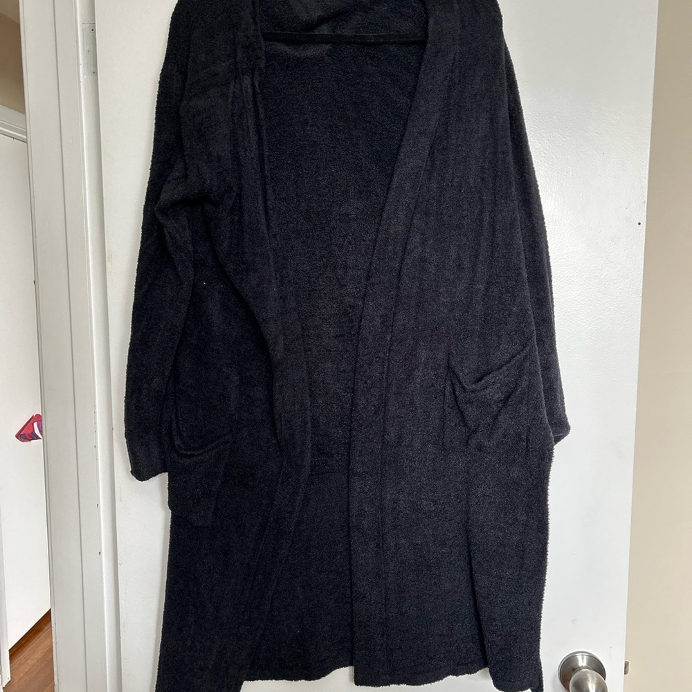Knix Charcoal Open Front Cardigan